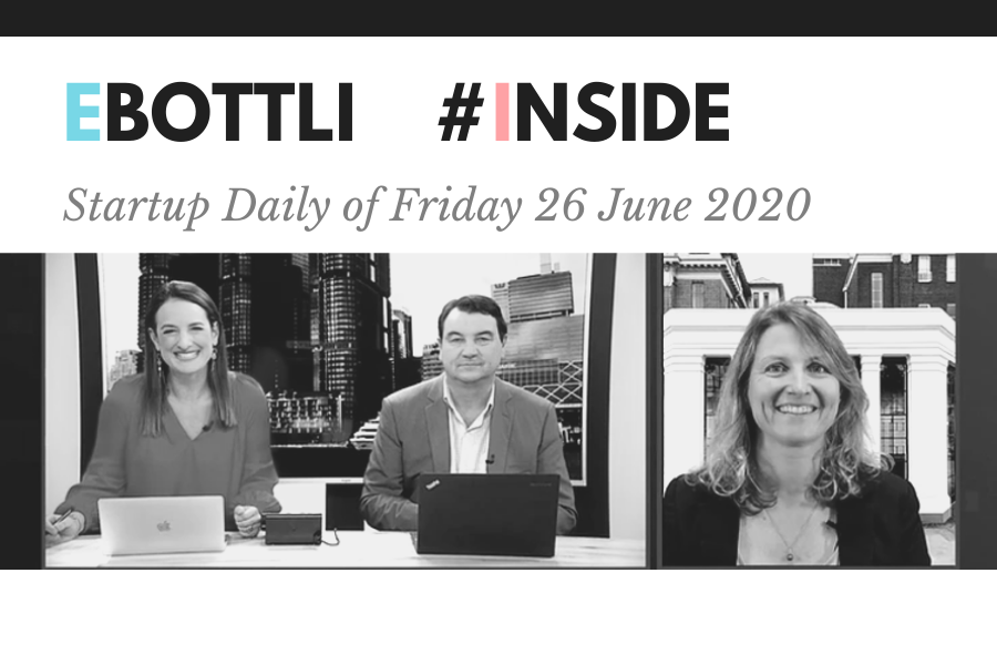 Startup Daily of Friday 26 June 2020 Interviewed the Founder and CEO of eBottli Nathalie TAQUET